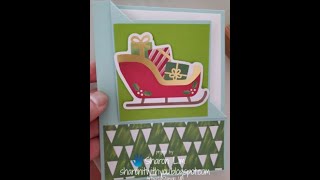 #153 VIDEO A Little Bit Festive Corner Flip card