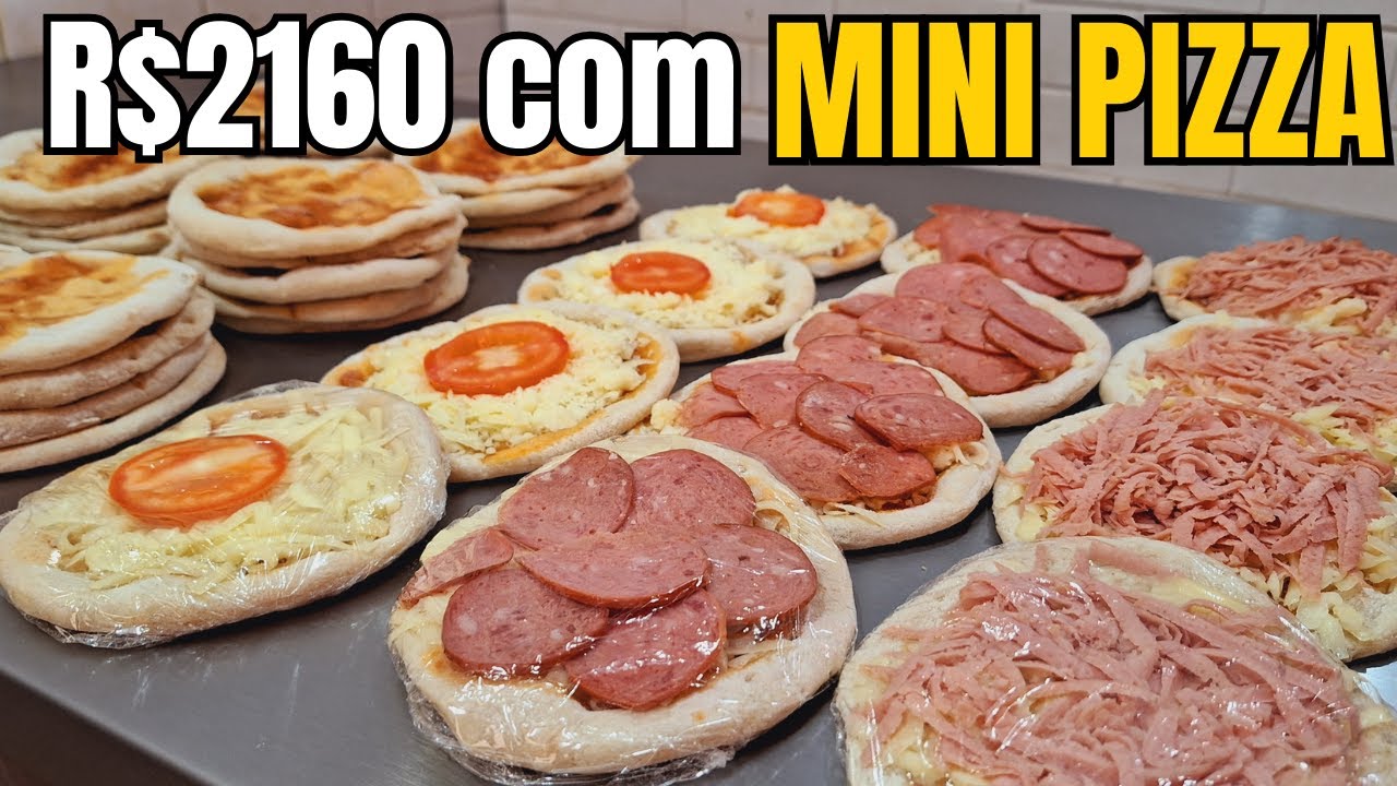 Mini PIZZA para Vender A RECEITA MAIS FÁCIL DA INTERNET I FAÇA E VENDA MINI PIZZA E GANHE 2 SALÁRIOS
