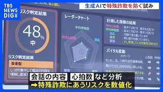 「生成AI」を使って特殊詐欺を防ぐ試み公開　「高齢者が（詐欺で）苦しむというのを一つでも減らしたい」｜TBS NEWS DIG