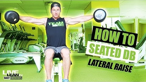 How To Do A SEATED DUMBBELL LATERAL RAISE | Exercise Demonstration Video and Guide