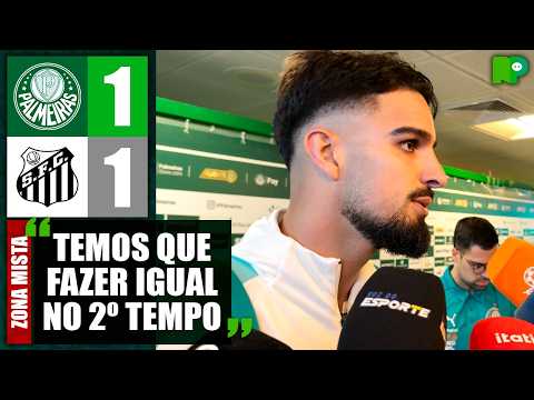 VEJA O QUE FLACO LÓPEZ FALOU NA ZONA MISTA APÓS PALMEIRAS 1 X 1 SANTOS NO BRASILEIRÃO 2026