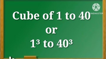 Cube 1 to 40/1 to 40 Cube/1³ to 40³/Cube of 1 to 40/#cubeof1to 40