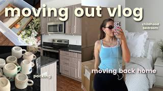 MOVE OUT VLOG 📦🚚 packing, deep cleaning, moving day, & saying goodbye to my first apartment!