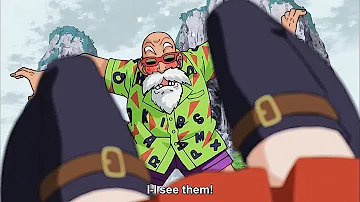 Master Roshi saw Yurin's panties | Dragon Ball Super