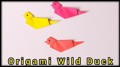 Origami Wild Duck - Paper Wild Duck Folding - Easy Step By Step Tutorial