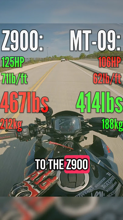 Z900 v MT-09: which do you think is better? #z900 #mt09 #kawasaki #yamaha #motovlog