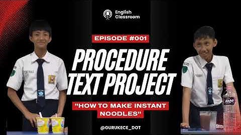 Making Chicken Curry Noodles and Choco Drink – Easy Procedure Text for Students