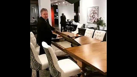 Extendable Dining Table with Butterfly Leaf from Canadel