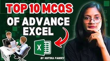 Top 10 Advance Excel MCQ