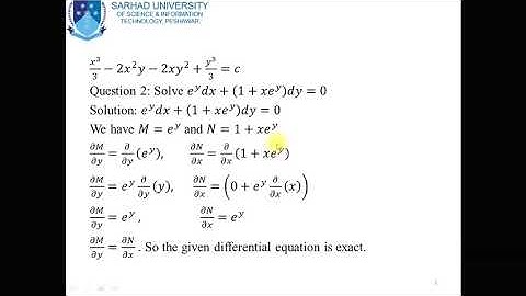 Week4 video lecture2 Differential Equations
