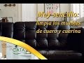 Soluciones prácticas para limpiar los muebles de cuero y cuerina de nuestra casa