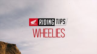 Honda MX Riding Tips - 08. Wheelies