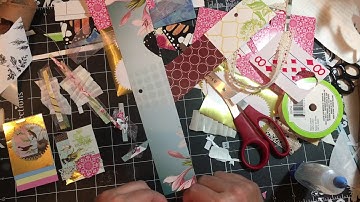 Embellishments from scraps for junk journal | dearjuliejulie