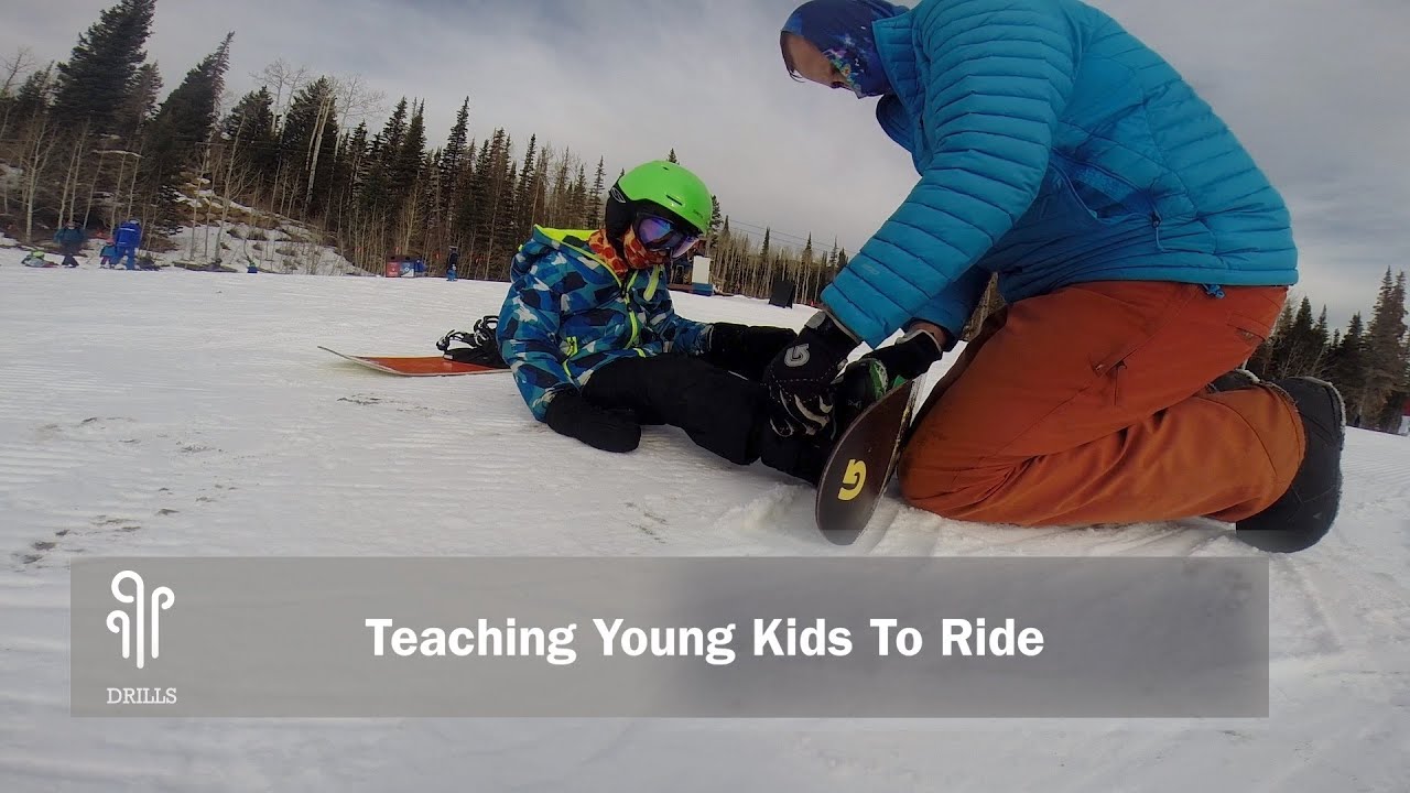 Dader rooster litteken How To Teach Young Kids To Snowboard - YouTube