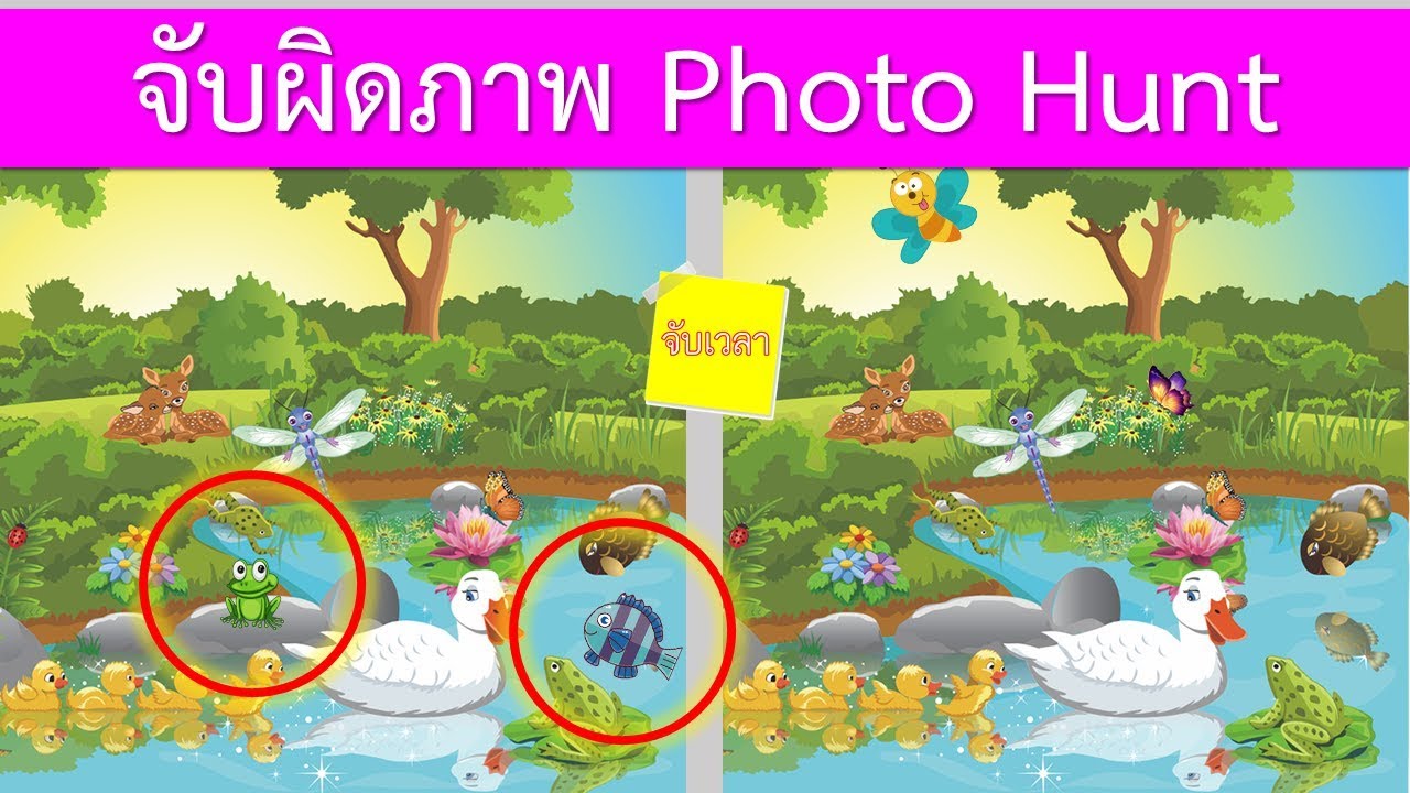 เกม จับผิดภาพ 10 ข้อ Photo Hunt Game