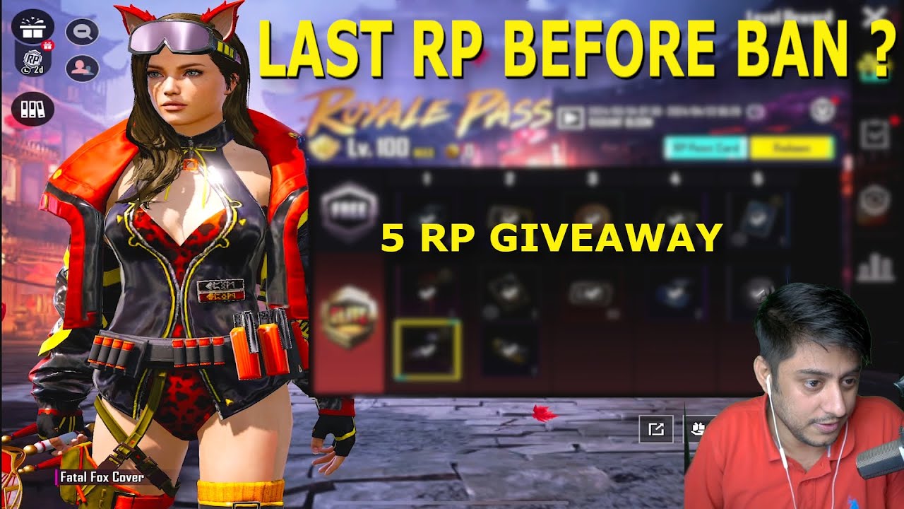 Last RP Before BGMI Ban ? | 5 RP giveaway - YouTube