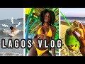 I LEARNED TO SURF IN LAGOS, LOOSING MY BANK CARD, LONG NAILS &amp; FIRST MONTH BACK. [VLOG}