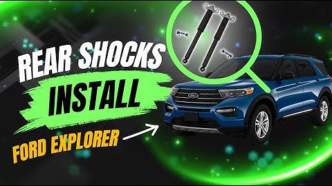 How To: Ford Explorer Rear Shock Installation 2020+ FatGuyBuilds