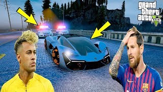 MESSİ VE NEYMAR'IN BAŞI BELADA!(YENİ ARABA) - GTA 5