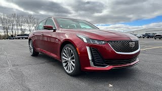 2024 Cadillac CT5 Premium Luxury Platinum Walk Around Radiant Red Tintcoat and Sedona Savauge int.