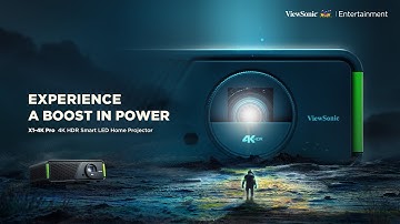 ViewSonic X1-4K Pro & X2-4K Pro | 4K HDR Smart LED Home Projector​ with Built-in Google TV