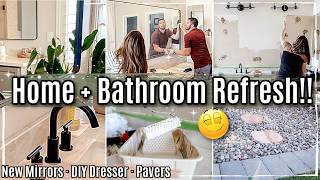 NEW HOUSE PROJECTS 2024 :: Bathroom Mirror Upgrade, DIY Furniture Flip {fix} + Outdoor Pavers by This Crazy Life 47,967 views 2 weeks ago 27 minutes