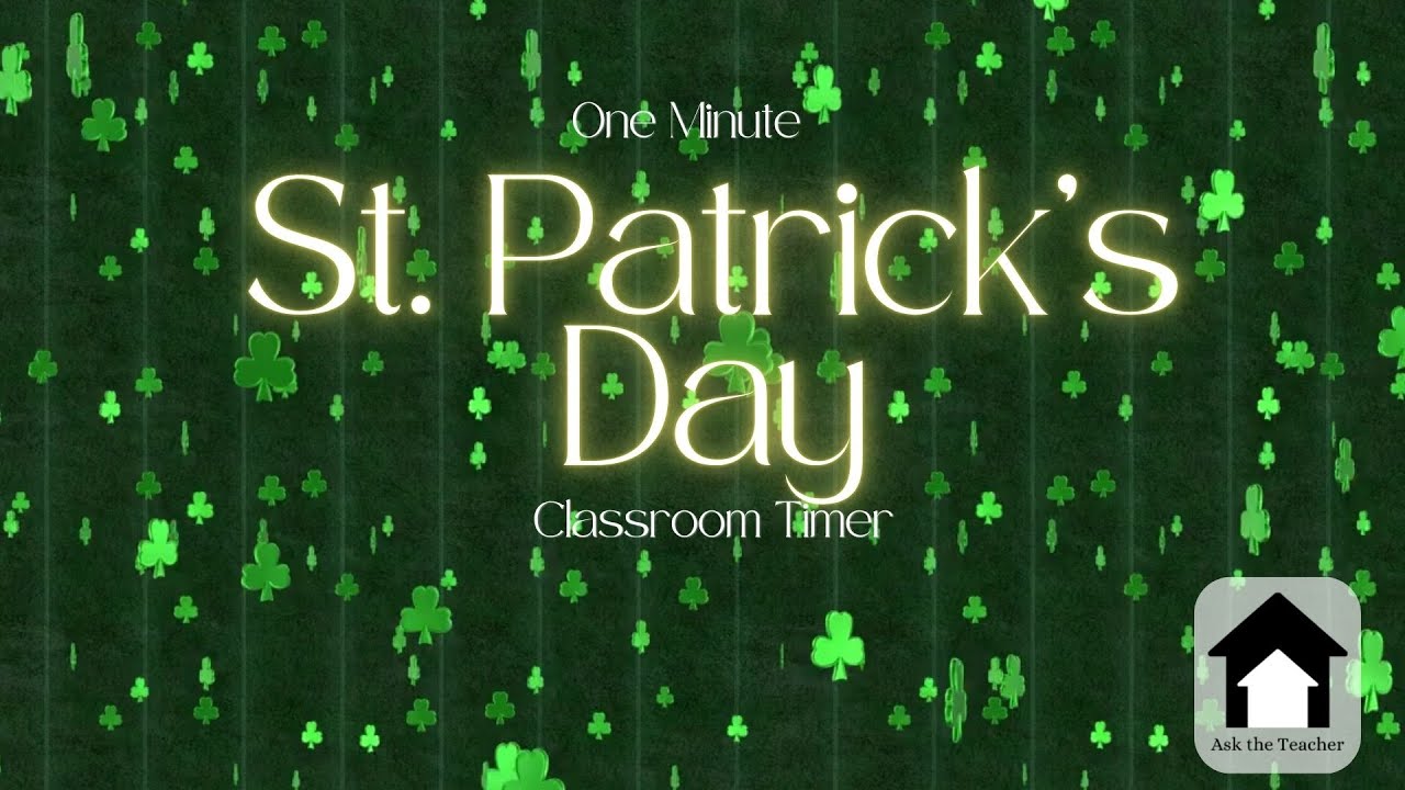 St Patrick's Day One Minute Countdown Timer | Classroom Transition Fun