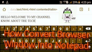 How To Convert The Browser Into Quick Edit Notepad | Command In The Description screenshot 5