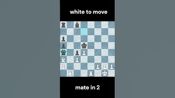 Mate in 2 #chess #titled #chessimprovement #puzzle #learnchess #chessgame #chessstrategy #checkmate