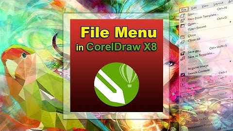 FIle Menu Step by Step in CorelDraw X8 (PART-1) ll C50 ll [ Urdu - हिंदी ]