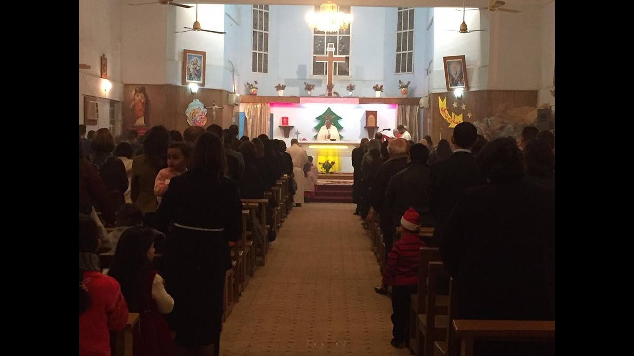 قداس عيد الدنح اقامه المطران حبيب هرمز في البصرة سنة 2017