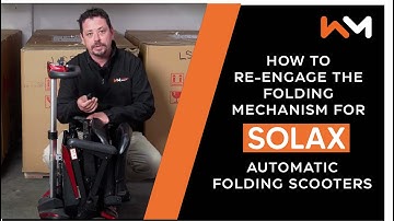 How to re-engage the folding mechanism on your Solax scooter