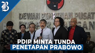 PDIP Gugat KPU ke PTUN, KPU: Putusan MK Final dan Mengikat