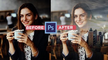 Realistic Glass Window Reflection Effect | Photoshop Tutorial