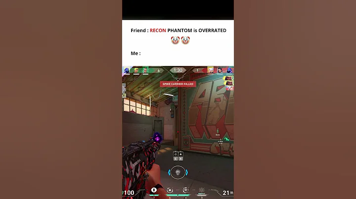 Friend : RECON PHANTOM is OVERRATED 🤡🤡 Me : ... #fyp #viral #valorant