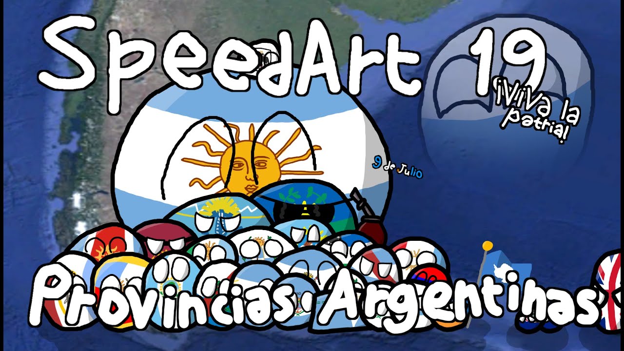 SpeedArt 19 - Provincias Argentina | Countryballs Productions 123