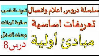 دروس في اعلام واتصال ( درس 7) اولويات مادة اعلام والاتصال تعريفات اساسية