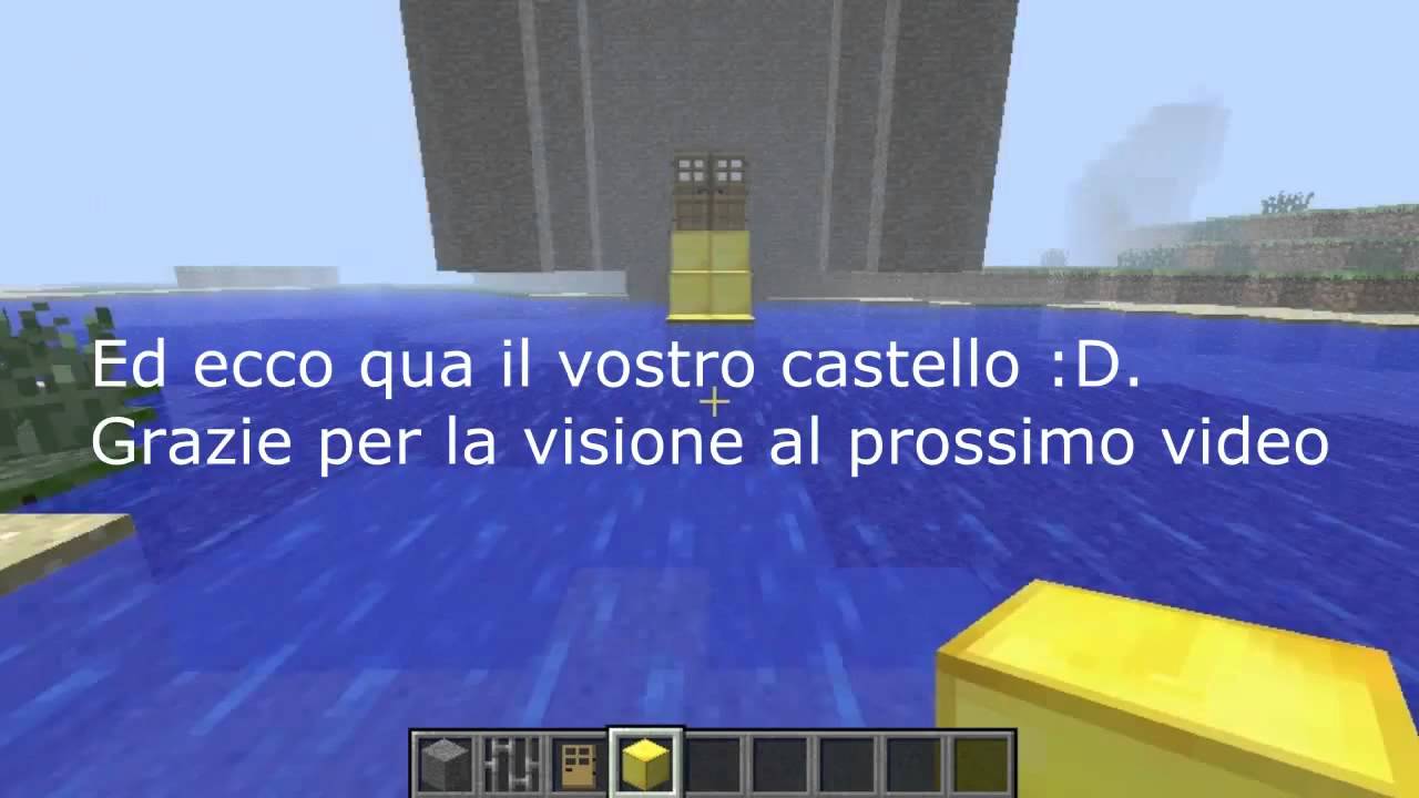 Come costruire un castello in minecraft - YouTube