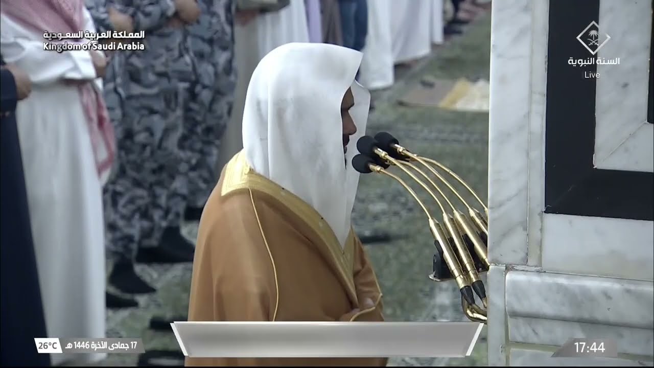 صلاة المغرب للشيخ عبدالباري الثبيتي 17 جمادى الآخرة 1446هـ