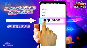 Aquafon APN Settings - (Georgia) 3G 4G 5G Access Point Name Configuration