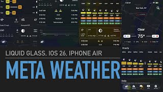 iPhone Air MetaWeather | Liquid Glass, iOS 26 (BIG UPDATE!) screenshot 4
