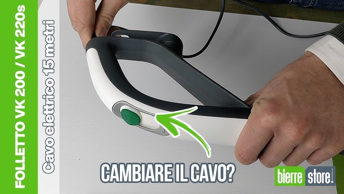 Cambiare il cavo elettrico al Folletto VK 140 by #laspirapuer 