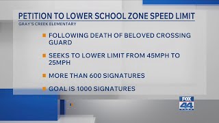 Petition seeks to lower speed limit in school zone where Livingston Parish crossing guard was killed