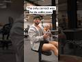 The only correct way to perform cable rows