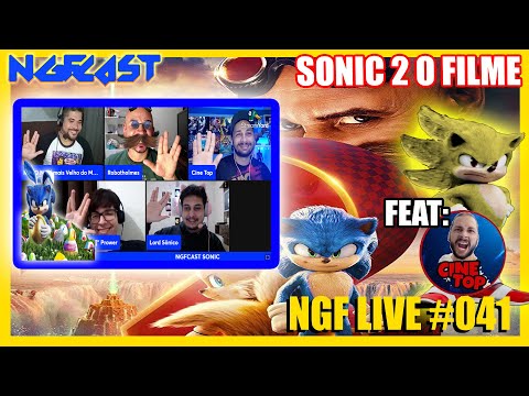 NGF LIVE # 041 - NGFCAST SONIC 2  É BOM? ( LIVE DE PÁSCOA )