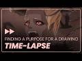 Time-lapse - Finding A Purpose For A Drawing - Cel Shading, Line Art, Sketching