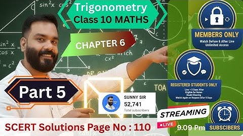 SSLC Class 10 Maths | Chapter 6 Trigonometry Part 5 | SCERT Solutions Page 110 | Kerala Syllabus