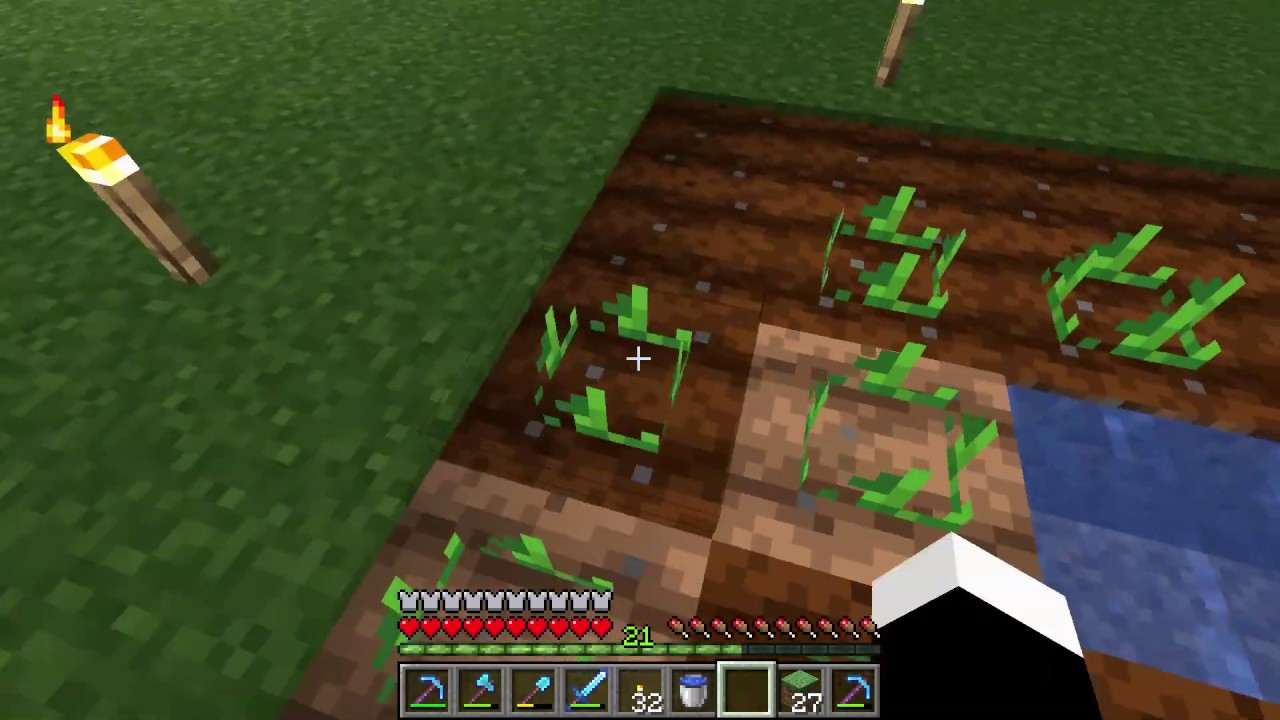 How to make a Potato Farm - Minecraft - YouTube