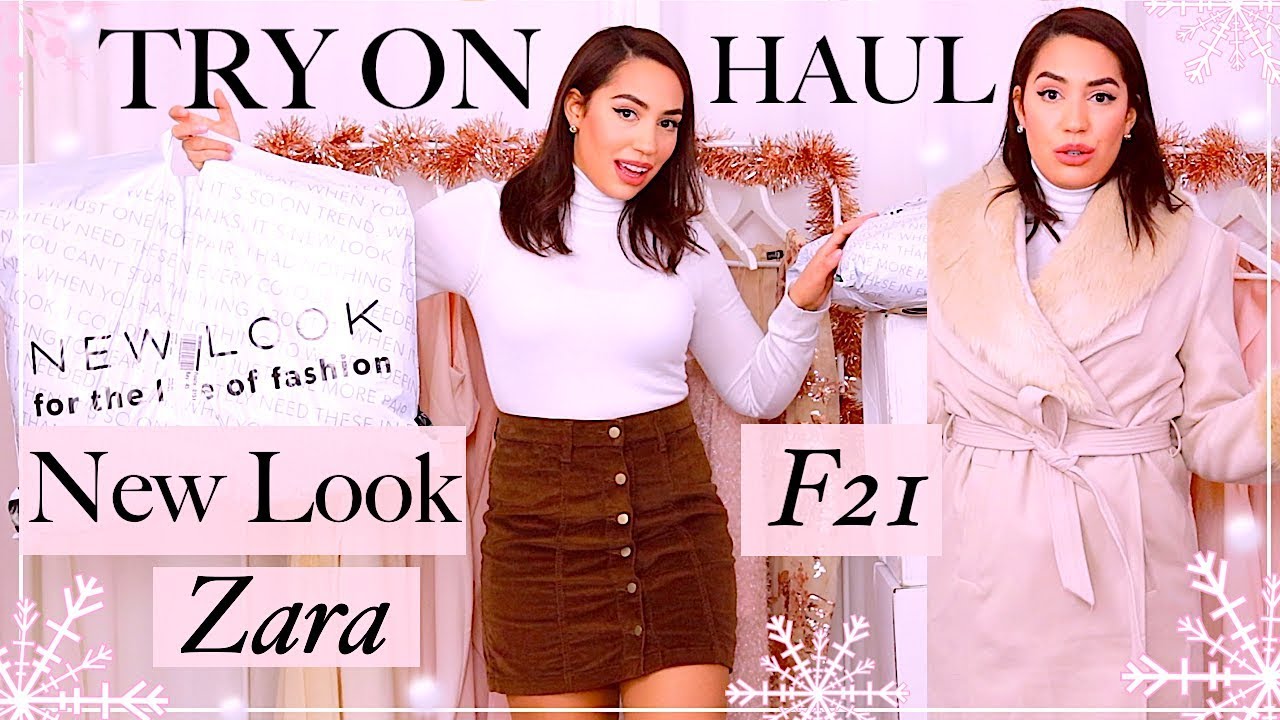 ☃️ Unboxing Haul Try-On: Zara • New Look • F21 • Winter 2019 | Coats | Fashion | Alice Goldenvalley