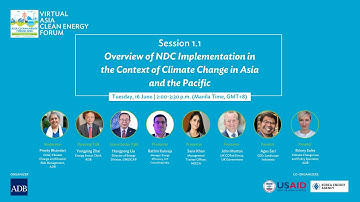 Session 1.1: Overview of NDC Implementation in the Context of Climate Change in Asia and the Pacific